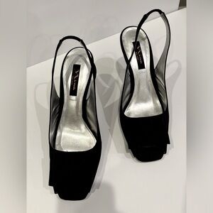 Nina black dress shoes.